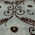 Coupon toile végétal bleu  300 x 140 cm