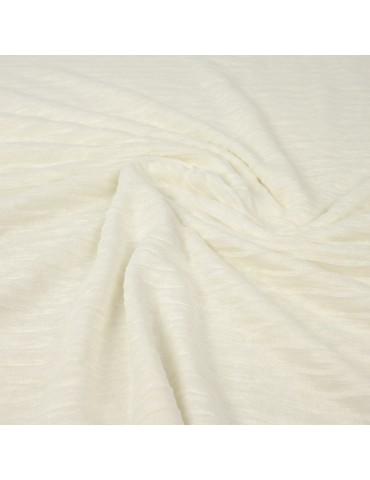 Coupon jersey plissé blanc 300 x 150 cm