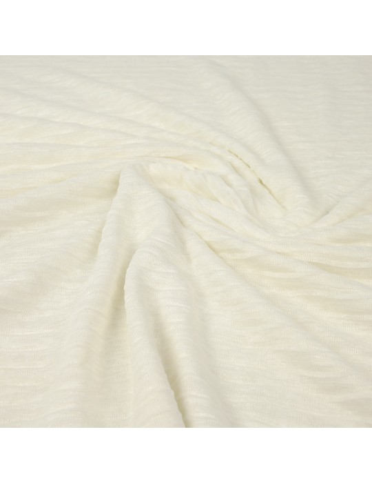 Coupon jersey plissé blanc 300 x 150 cm
