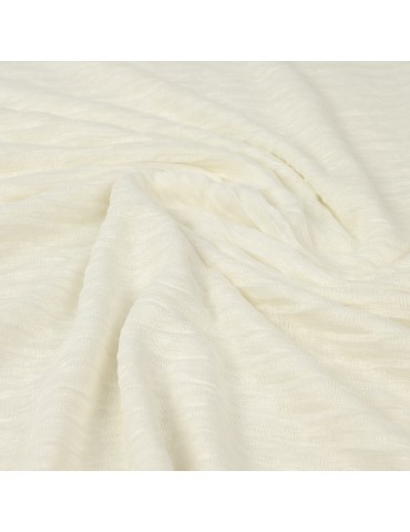 Coupon jersey plissé blanc 300 x 150 cm