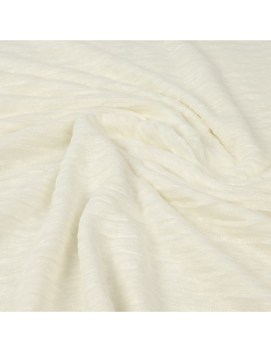 Coupon jersey plissé blanc 300 x 150 cm