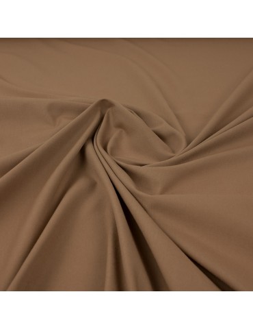 Tissu voile coton/polyester camel
