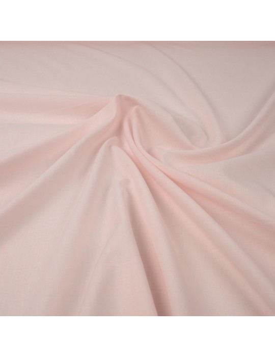 Tissu voile coton/polyester rose
