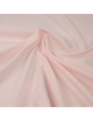 Tissu voile coton/polyester rose