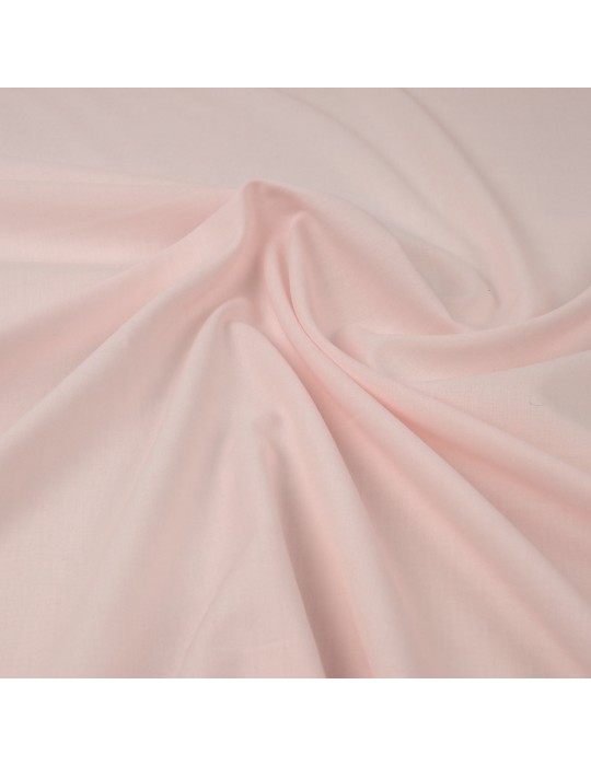 Tissu voile coton/polyester rose