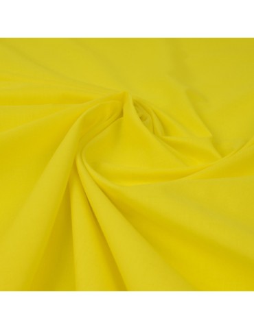 Tissu voile coton/polyester bouton d'or