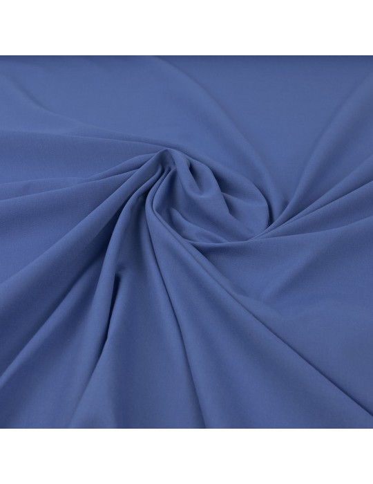 Tissu voile coton/polyester bleu pervenche