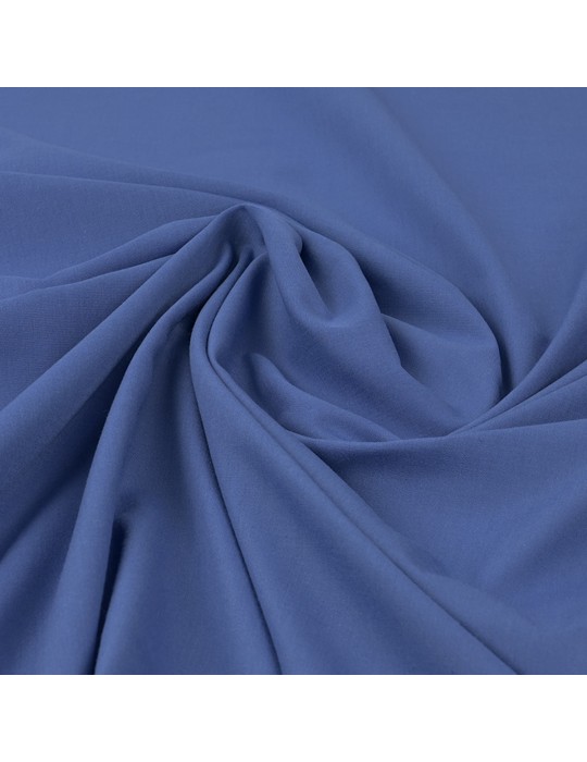 Tissu voile coton/polyester bleu pervenche