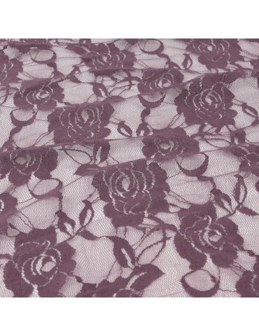 Coupon dentelle floral violet 300 x 150 cm