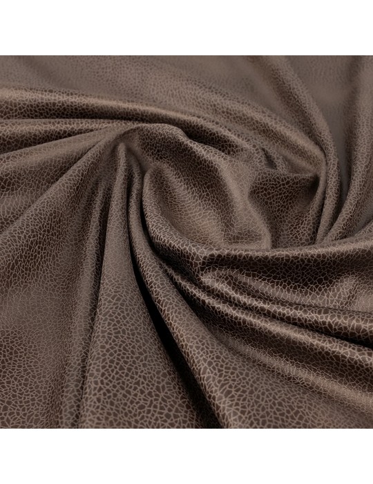 Tissu suédine marron