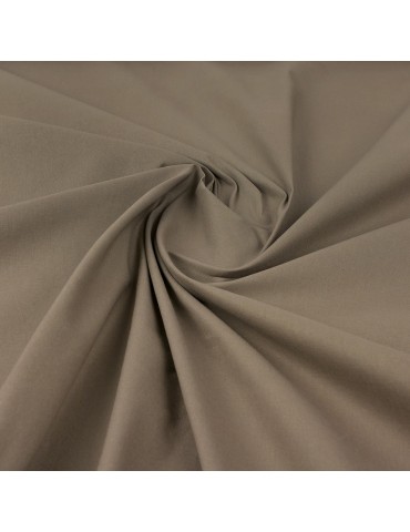 Tissu coton uni taupe