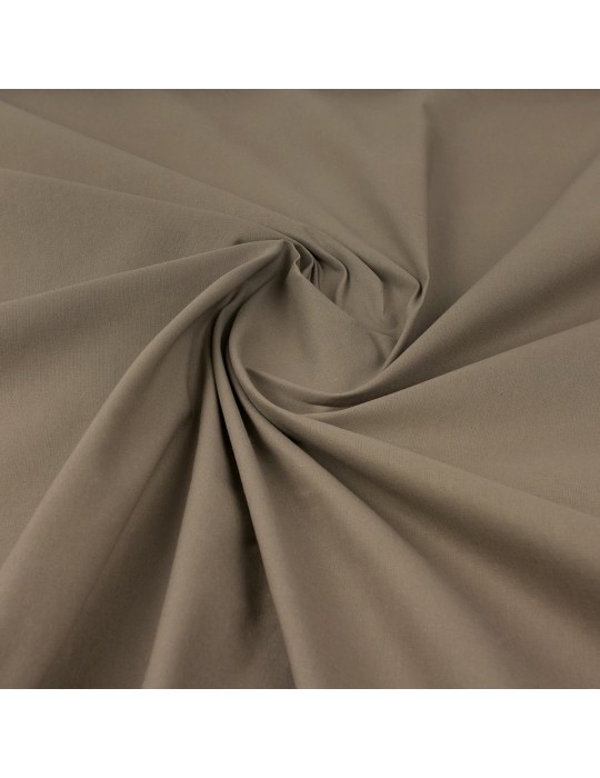 Tissu coton uni taupe