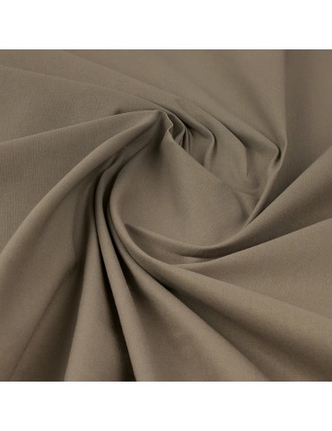Tissu coton uni taupe