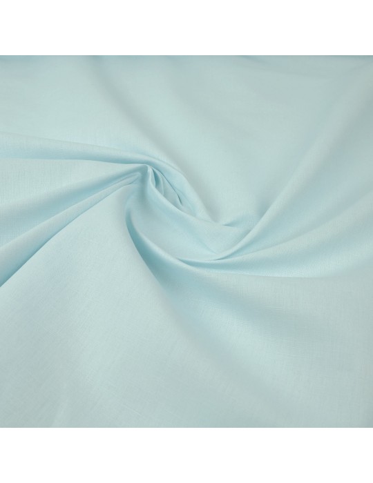 Tissu ameublement coton/lin bleu aqua
