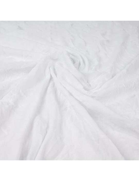Tissu jersey transparent blanc