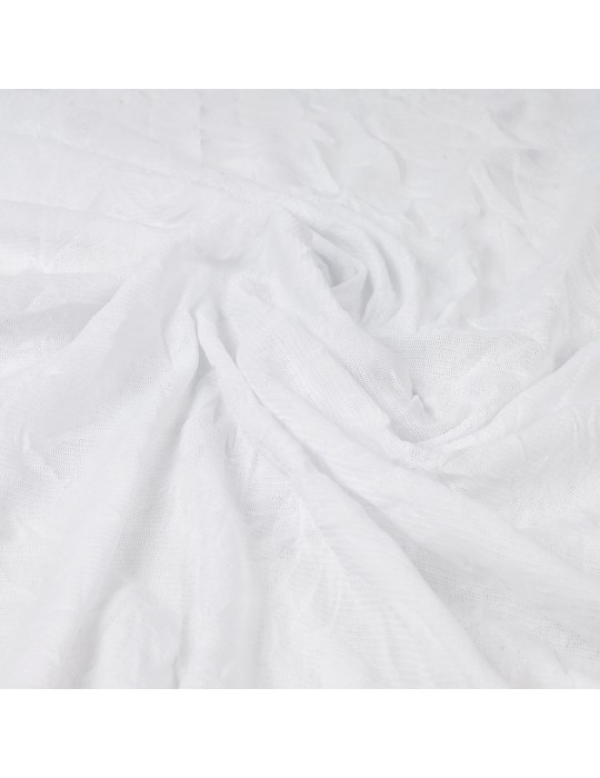 Tissu jersey transparent blanc