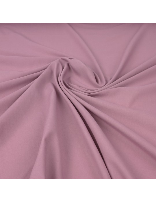 Tissu voile coton/polyester mauve