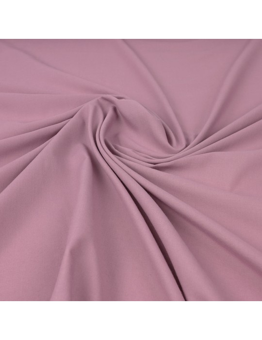 Tissu voile coton/polyester mauve