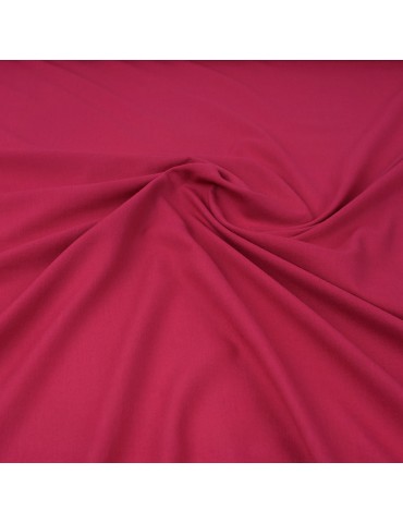 Tissu voile coton/polyester fuchsia