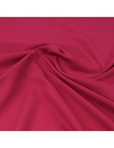 Tissu voile coton/polyester fuchsia