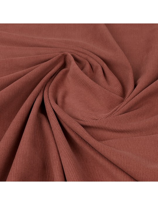 Tissu velours côtelé milleraies vieux rose