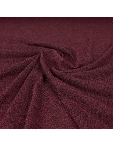 Tissu jersey chiné bordeaux