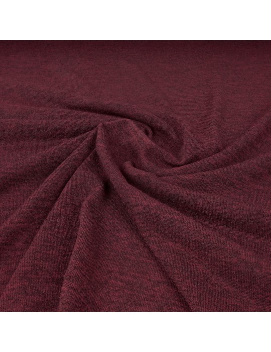 Tissu jersey chiné bordeaux