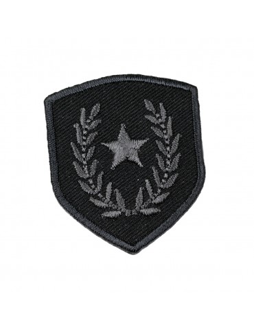 Ecusson thermocollant étoile laurier noir