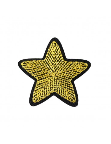 Ecusson thermocollant étoile dorée