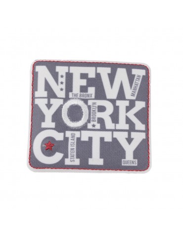 Ecusson thermocollant New York City gris