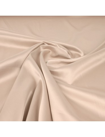 Tissu satin élasthanne nude