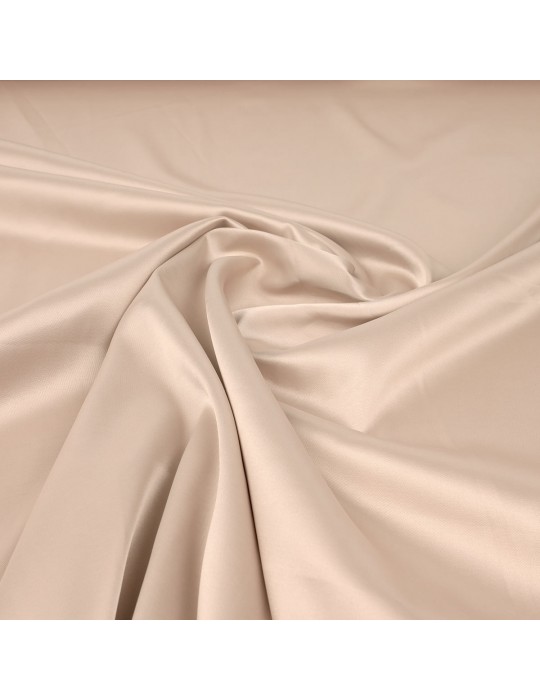 Tissu satin élasthanne nude