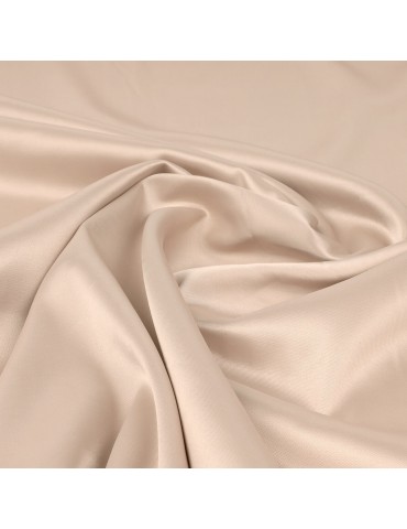 Tissu satin élasthanne nude