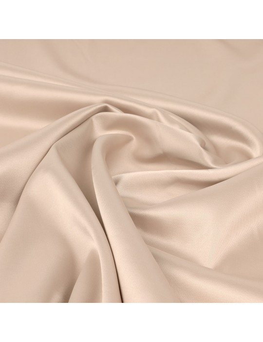 Tissu satin élasthanne nude