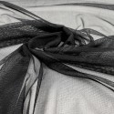 Tissu maille uni noir