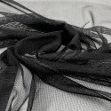 Tissu maille uni noir