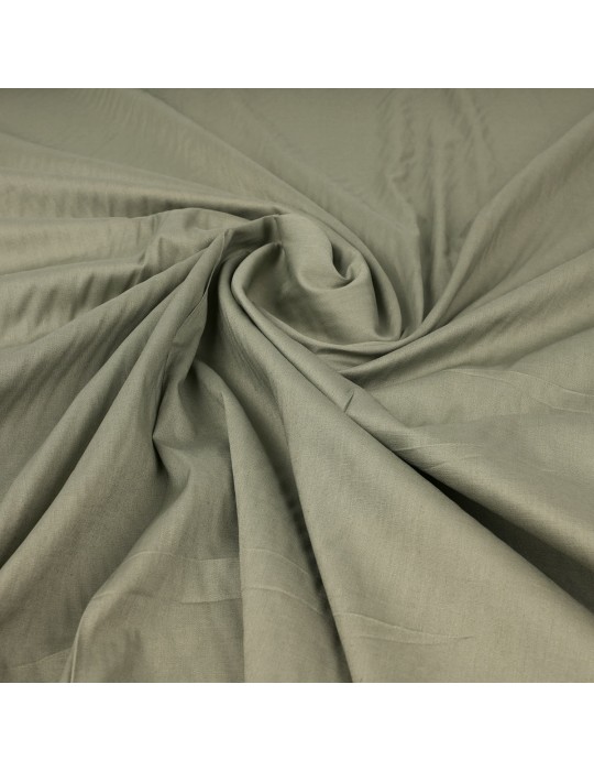 Tissu cretonne uni vert tilleul