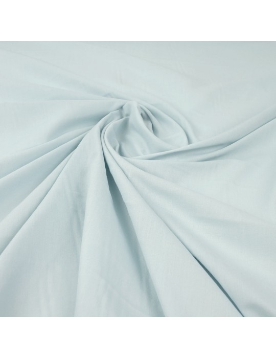 Tissu voile coton/polyester bleu ciel