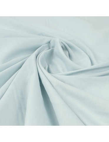Tissu voile coton/polyester bleu ciel