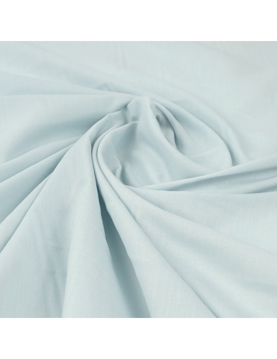 Tissu voile coton/polyester bleu ciel