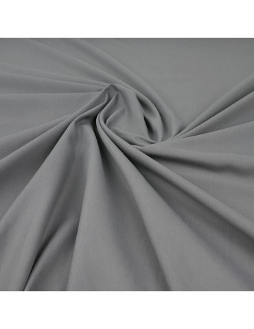Tissu voile coton/polyester gris foncé