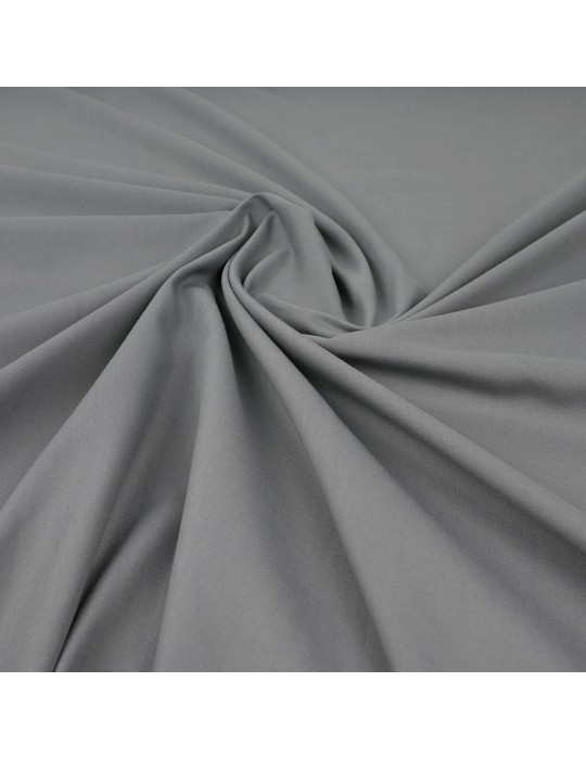 Tissu voile coton/polyester gris foncé