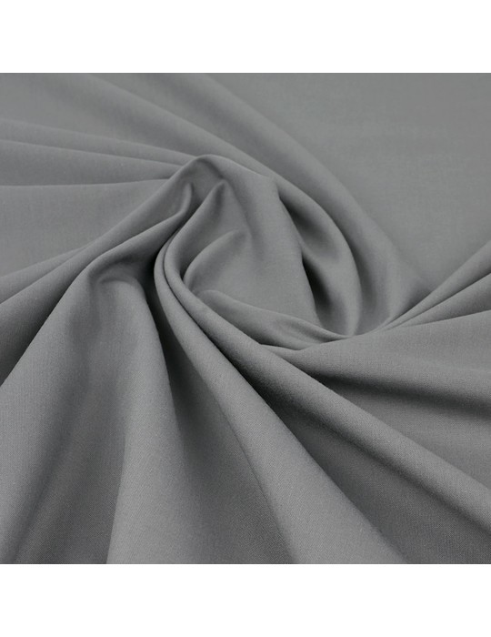 Tissu voile coton/polyester gris foncé