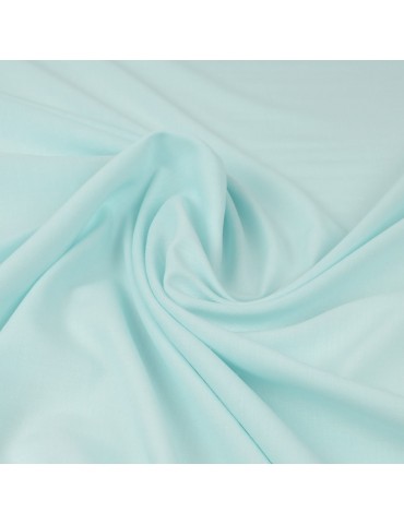 Tissu voile coton/polyester bleu pastel