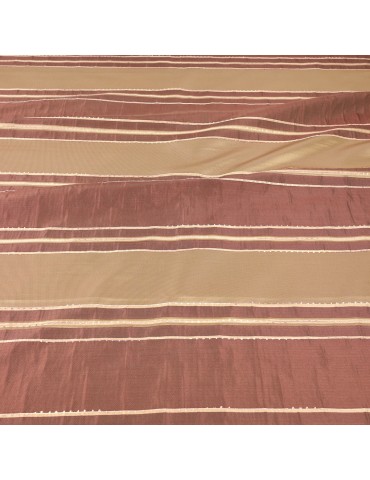 Coupon taffetas violet/beige 300 x 150 cm