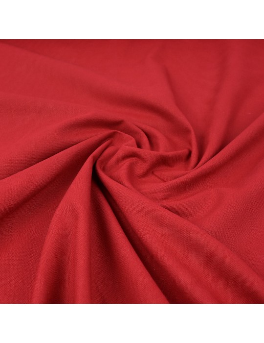 Tissu demi natté rouge grande largeur