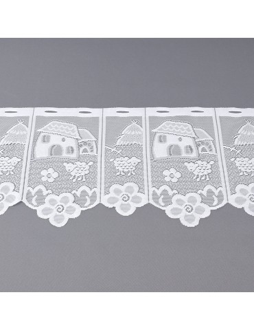 Rideau brise bise maison/mouton 30 cm
