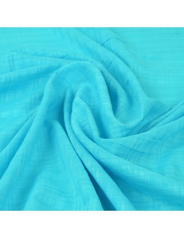 Tissu coton carreaux turquoise