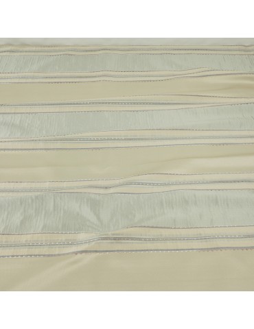 Coupon ameublement rayé beige 300 x 145 cm