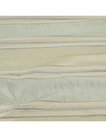 Coupon ameublement rayé beige 300 x 145 cm